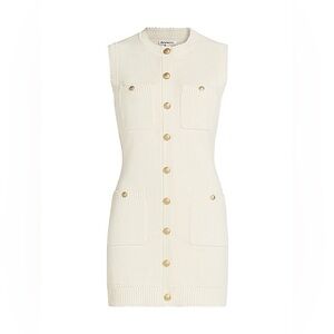 Reformation Catalina Cream Knit Dress